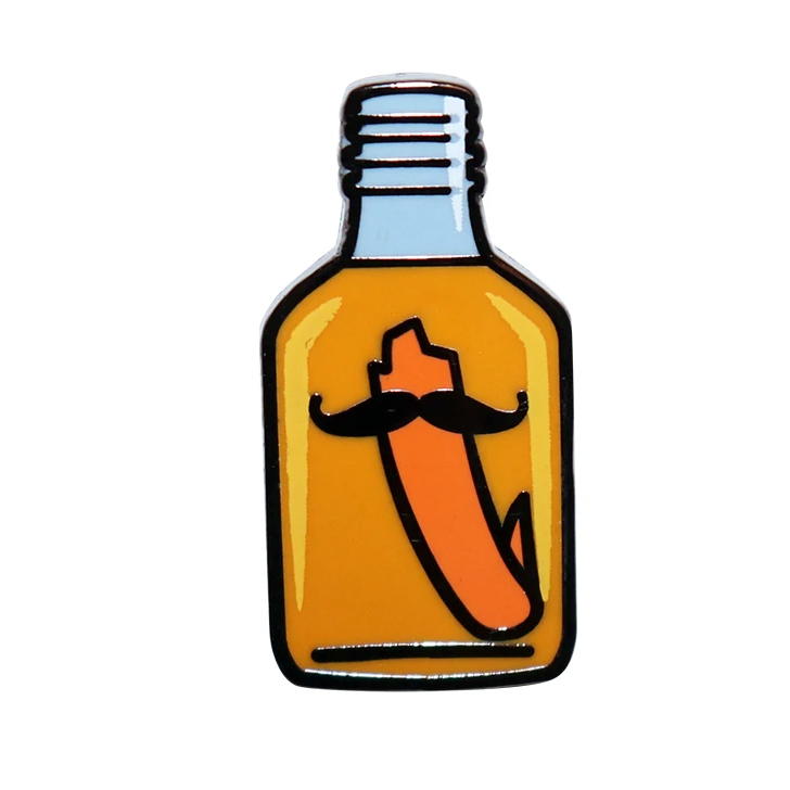 Sharpie Mustache Enamel Pin